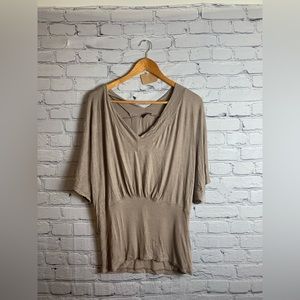 Adorable tan blouse!